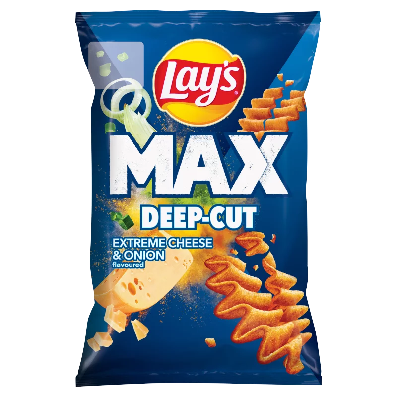 Lay's Max sajtos-újhagymás ízű burgonyachips 55 g