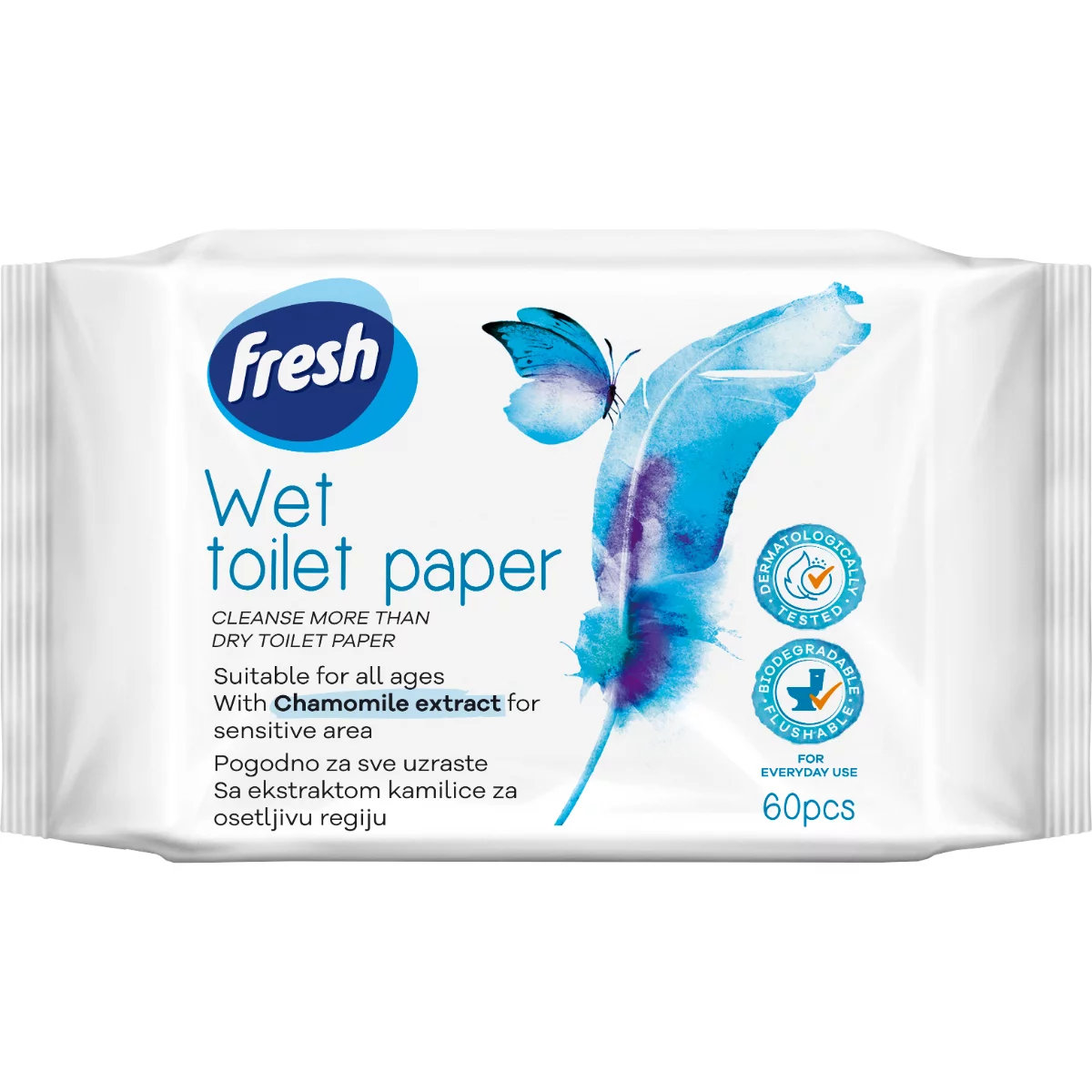 Fresh nedves toalettpapír papír 60db-os