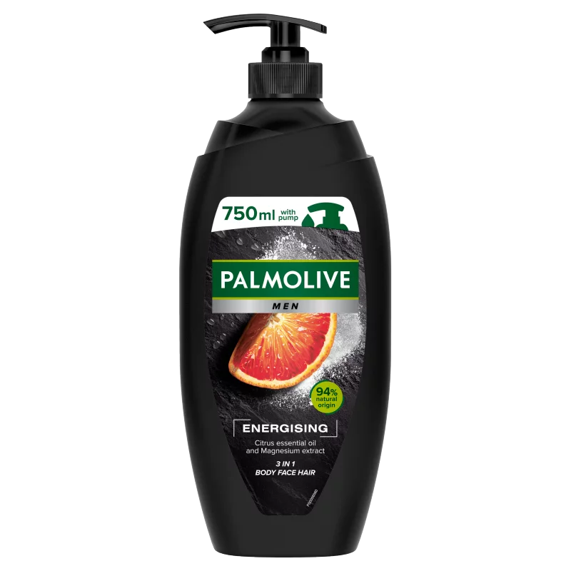 Palmolive Men Energising 3in1 férfi pumpás tusfürdő 750 ml