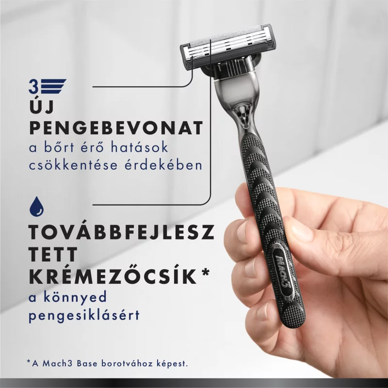 Gillette Mach3 Charcoal Férfi Borotvabetétek, 5 3 Pengés Borotvabetétek