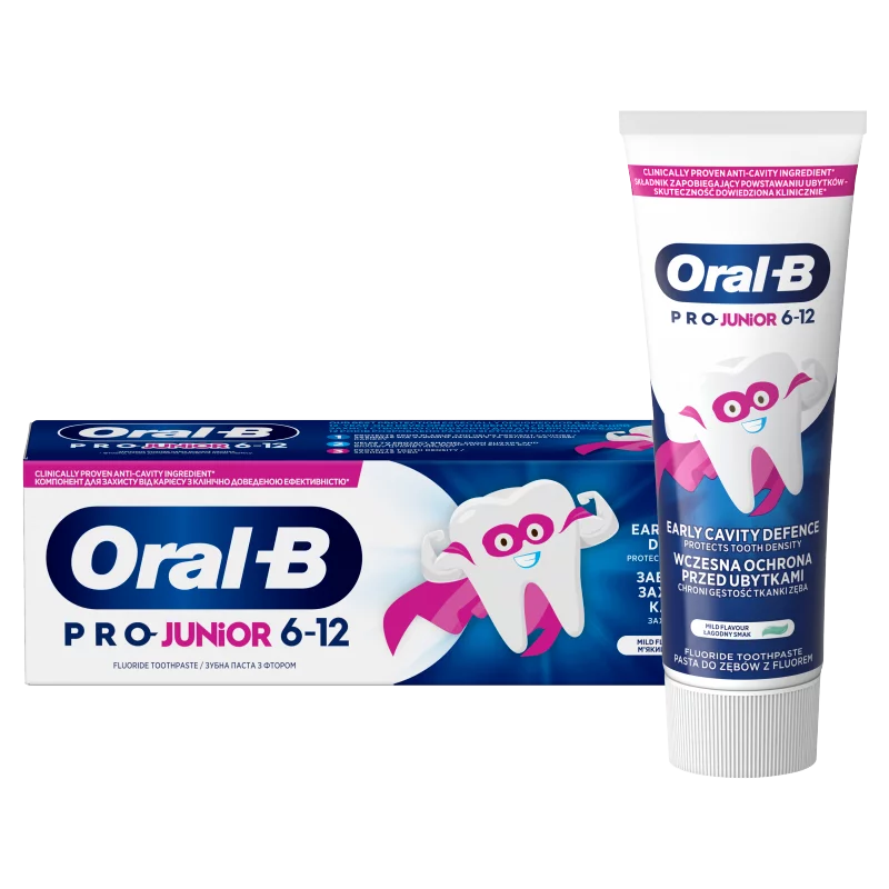 Oral-B Pro Junior Fogkrém, 6–12 Éveseknek, 75 ml