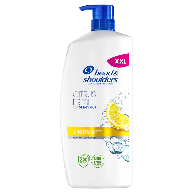 Head & Shoulders Citrus Fresh korpa elleni sampon zsíros hajra 800ml pumpás. Naponta
