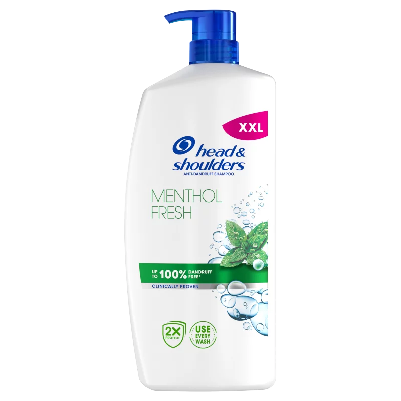 Head & Shoulders Menthol Fresh korpásodás elleni sampon 800ml pumpás napi használatra