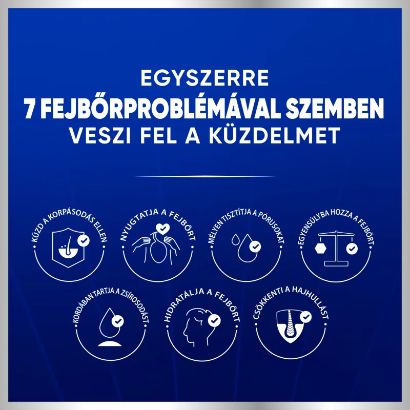 Head & Shoulders Pro-Expert 7 korpásodás és hajhullás elleni sampon koffeinnel 250ml