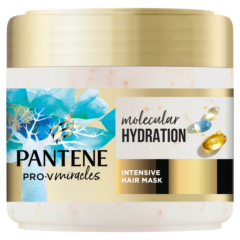 Pantene Hydra Glow intenzív hajmaszk biotinnal 300ml Mély kondicionálás száraz hajra