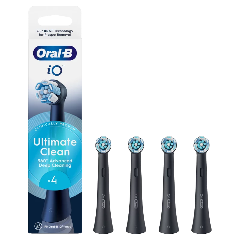 Oral-B iO Series Ultimate Clean, Fekete, Eredeti Fogkefefej, CrissCross Sörték, 4