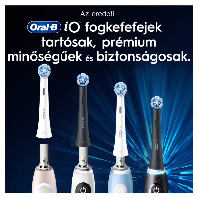 Oral-B iO Series Ultimate Clean, Fekete, Eredeti Fogkefefej, CrissCross Sörték, 4