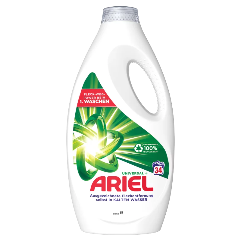 Ariel Folyékony Mosószer, 1.7l, 34 Mosáshoz, Brilliant Clean Universal+