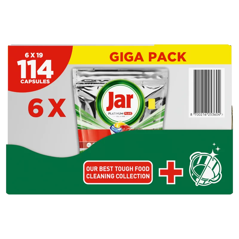 Jar Platinum Plus Lemon All In One Mosogatókapszula, 114 db