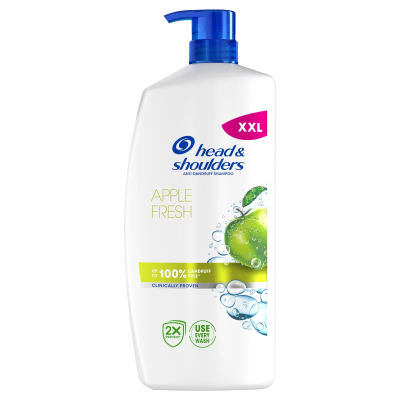 Head & Shoulders Apple Fresh korpásodás elleni sampon 800ml pumpás, napi használatra