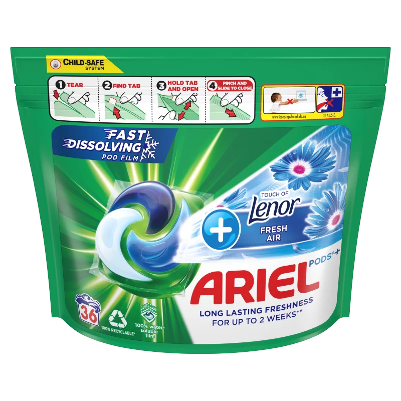 All-in-1 Ariel PODS, Folyékony Mosószerkapszula 36 Mosáshoz