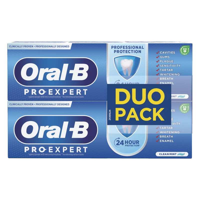 Oral-B Pro-Expert Professional Protection Fogkrém, 2x75 ml