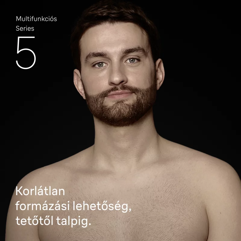 Braun Series 5 Multifunkciós Készlet, 7 az 1-ben Szőrtelenítő, Éles Penge, Testszőrnyírás, AIO5520