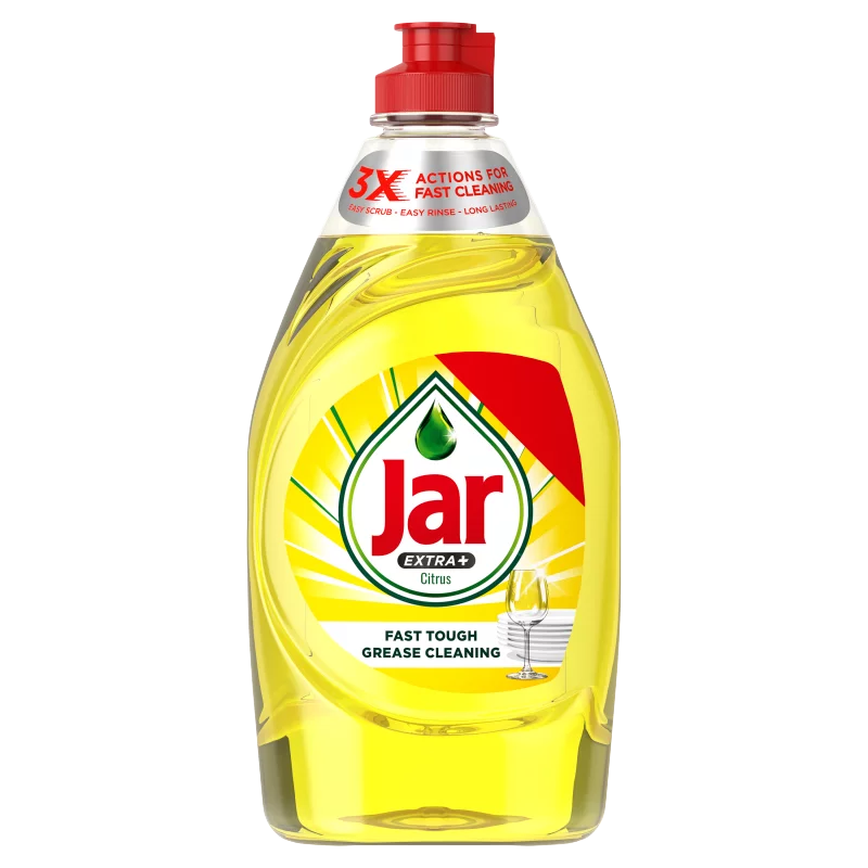 Jar Extra+Citrus Folyékony Mosogatószer.A Jar 1. Számú Formulája Szennyeződések Eltávolításához450ml