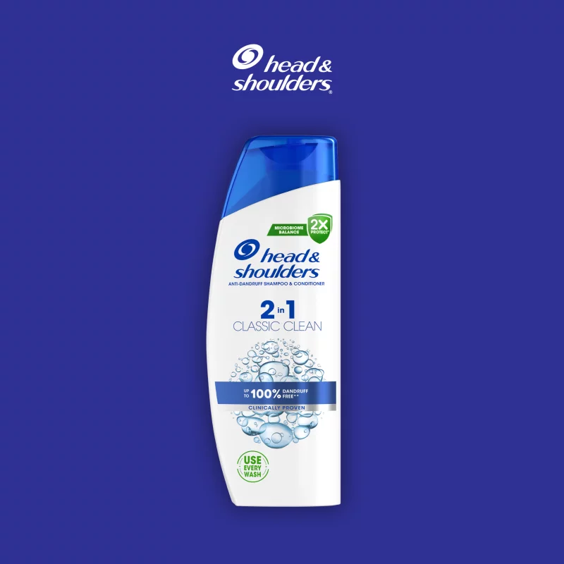 Termékkészlet: Head & Shoulders 2 az 1-ben Classic Clean sampon és Old Spice Captain dezodor