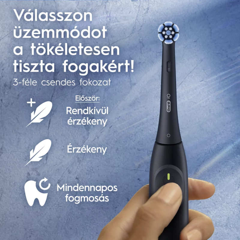 Oral-B iO 2 Elektromos Fogkefe, Éjfekete