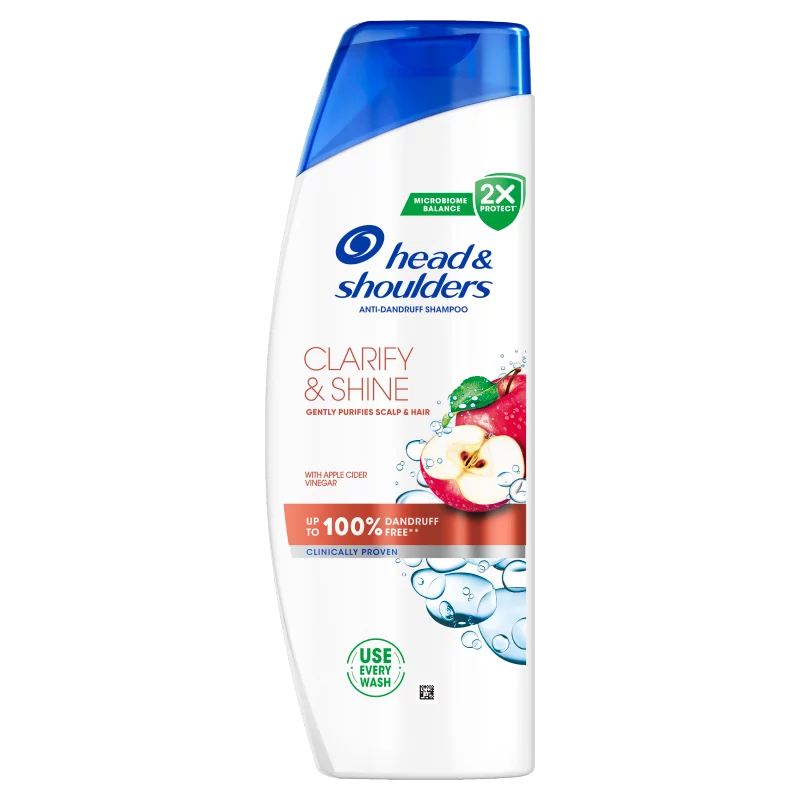 Head & Shoulders Clarify & Shine korpásodás elleni sampon 400ml. Almaecettel