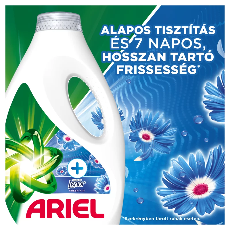 Ariel Folyékony Mosószer, 25 Mosáshoz, + Touch Of Lenor Fresh Air