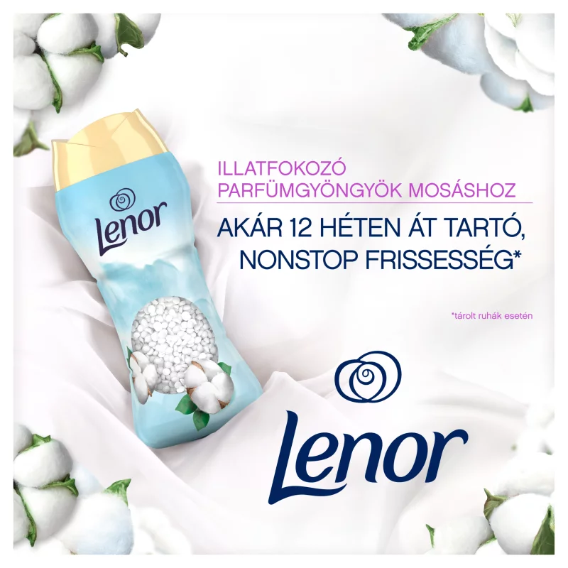 Lenor Parfümgyöngyök Mosáshoz 495 g, Cotton Fresh