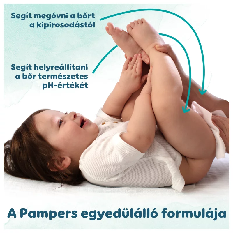 Pampers Harmonie Aqua Nedves Törlőkendő, 3 Csomag = 144 db