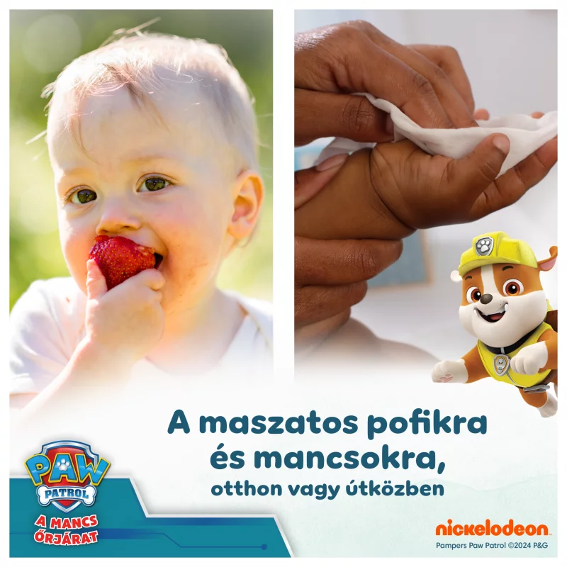 Pampers Harmonie Aqua Nedves Törlőkendő, 3 Csomag = 144 db