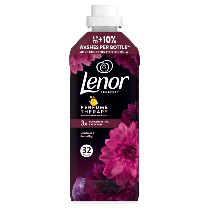 Lenor  Textilöblítő 32 Mosáshoz, Lotus Water & Diamond Figs
