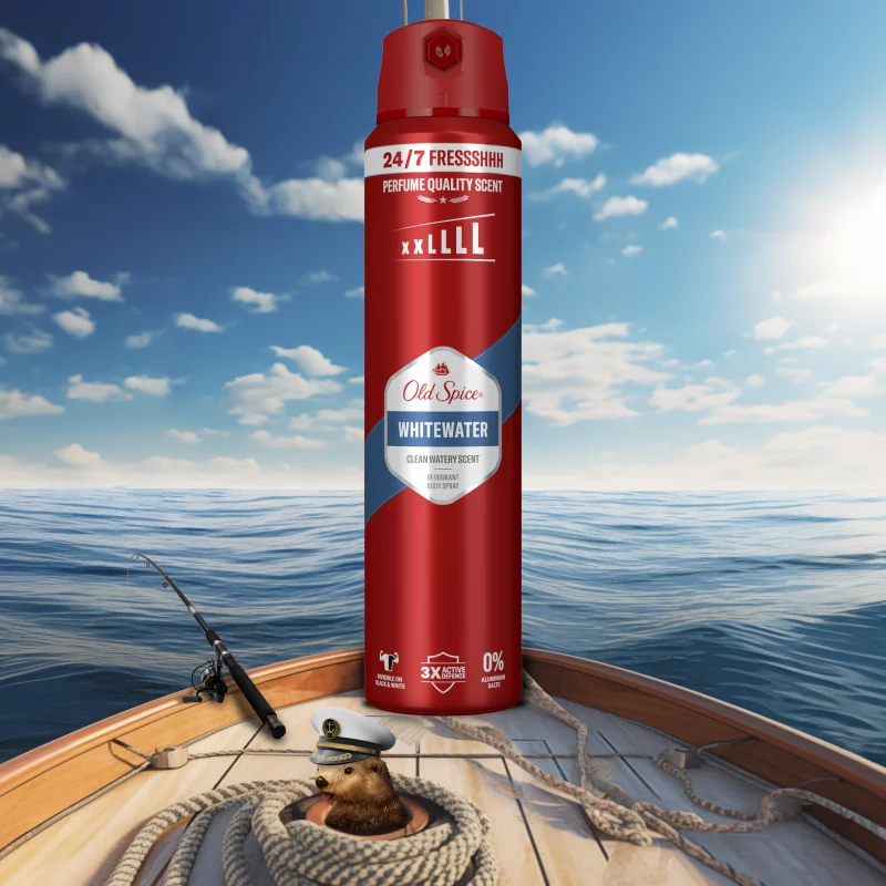 Old Spice Whitewater Deo Spray Férfiaknak, 250 ml