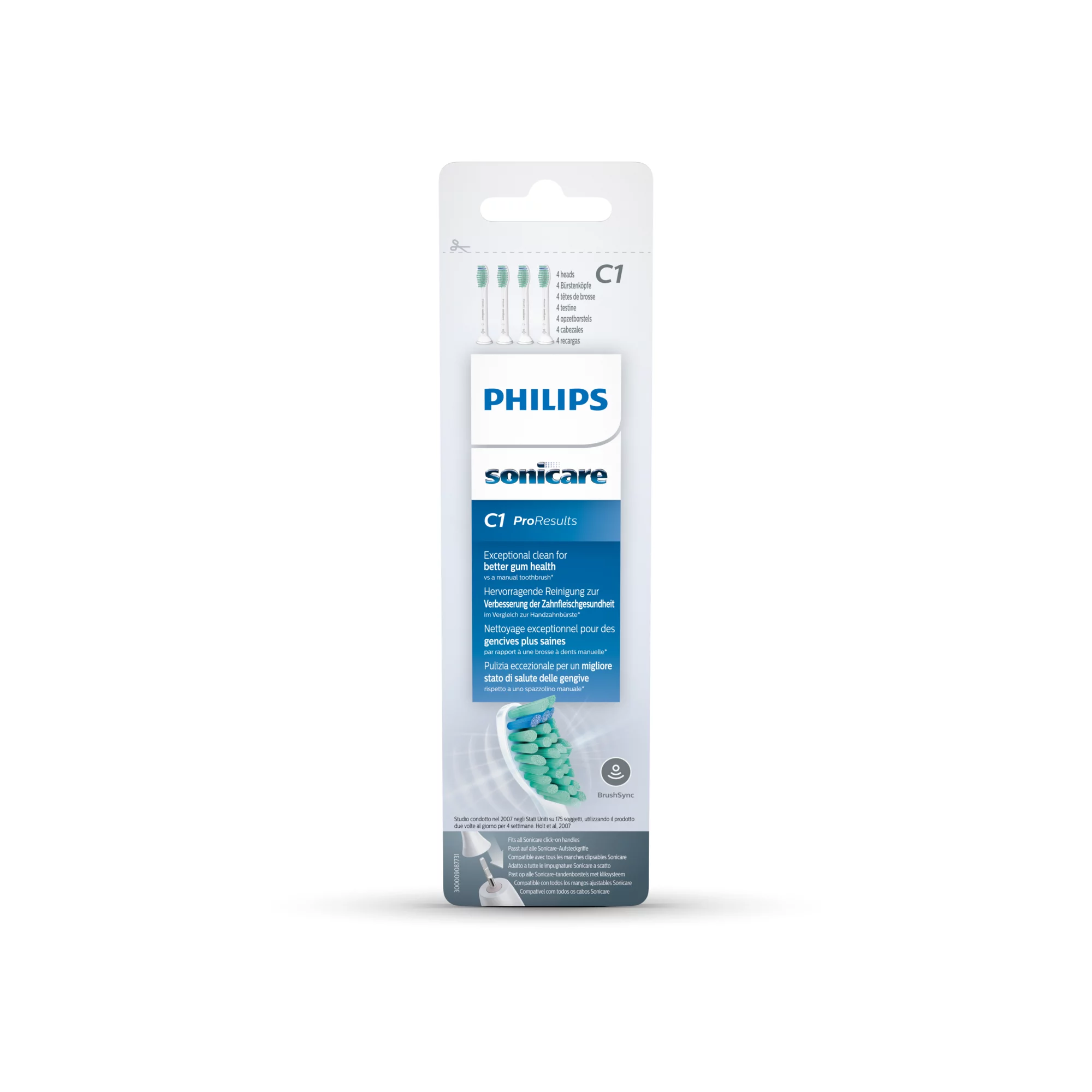 Philips Sonicare ProResults standard fogkefefej 4db, fehér