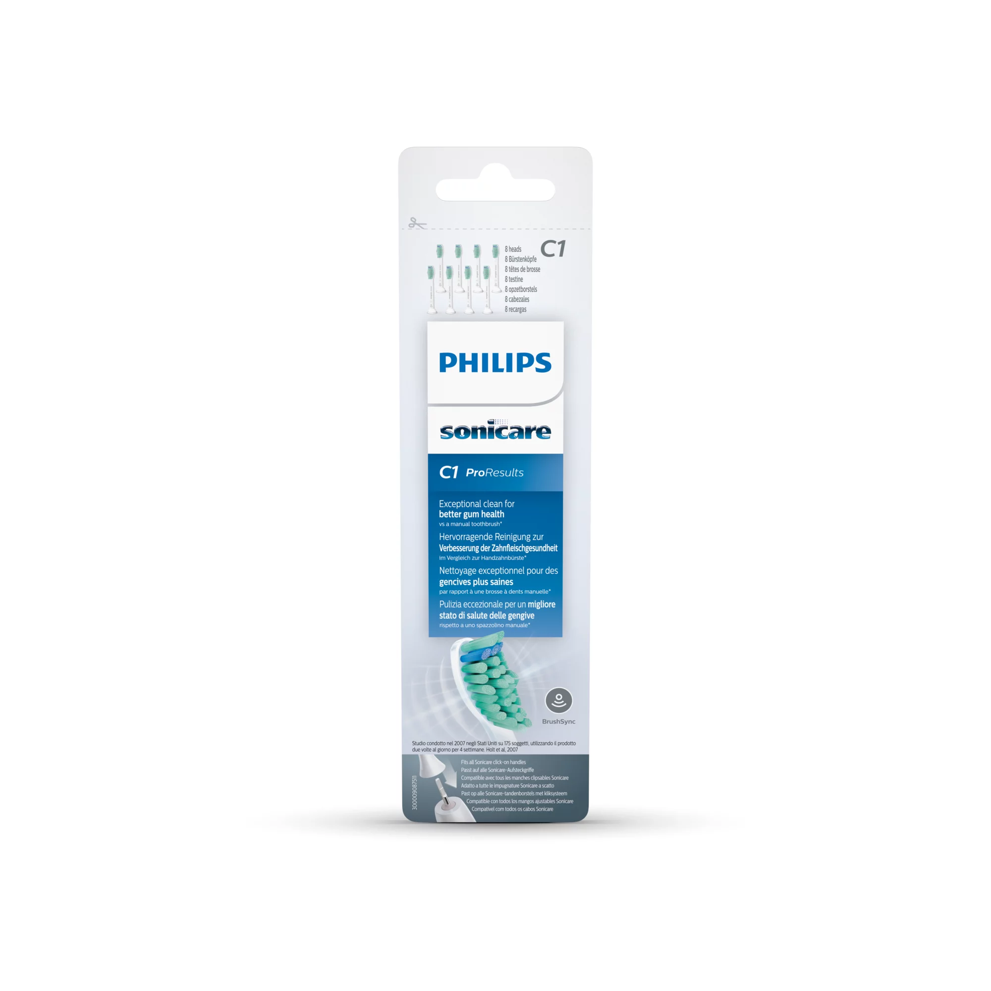 Philips Sonicare ProResults Standard fogkefefej csomag, 8 db, fehér