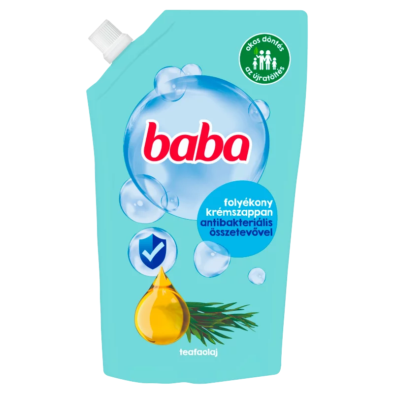 Baba folyékony krémszappan utántöltő antibakteriális összetevőkkel 500 ml