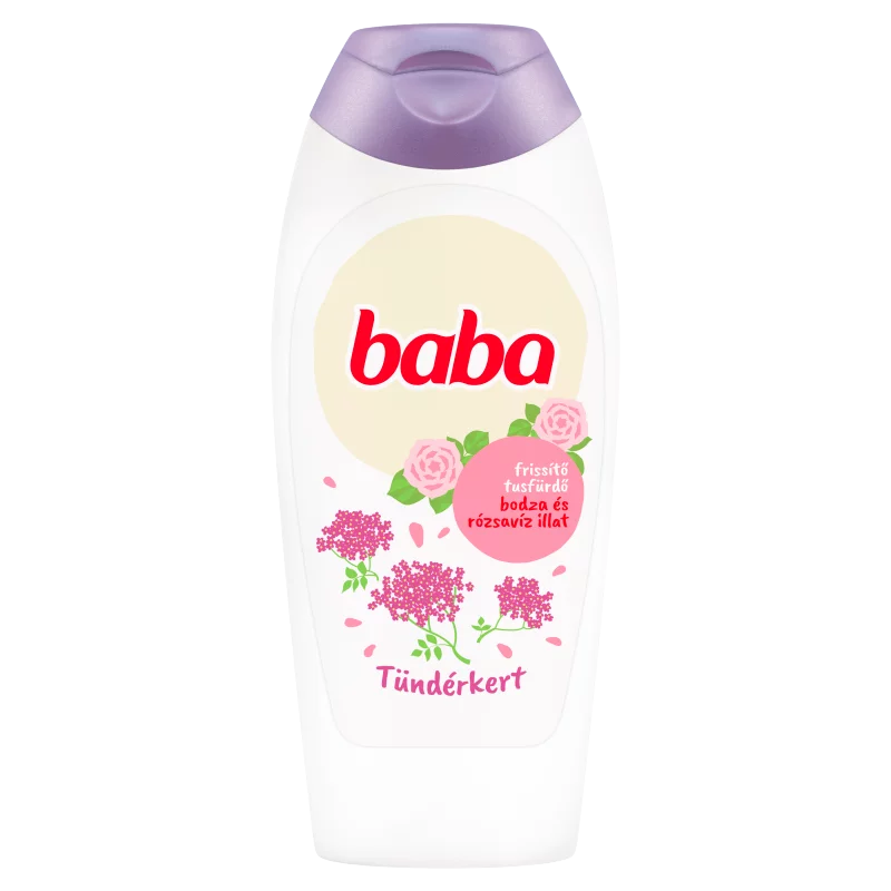 Baba frissítő tusfürdő bodza és rózsavíz illattal 400 ml