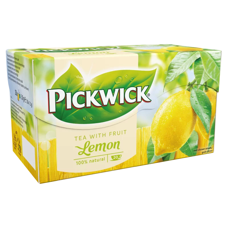 Pickwick citromízű fekete tea citromhéjjal 20 filter 30 g