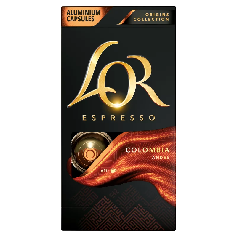 L'OR Espresso Colombia őrölt-pörkölt kávé kapszulában 10 db 52 g