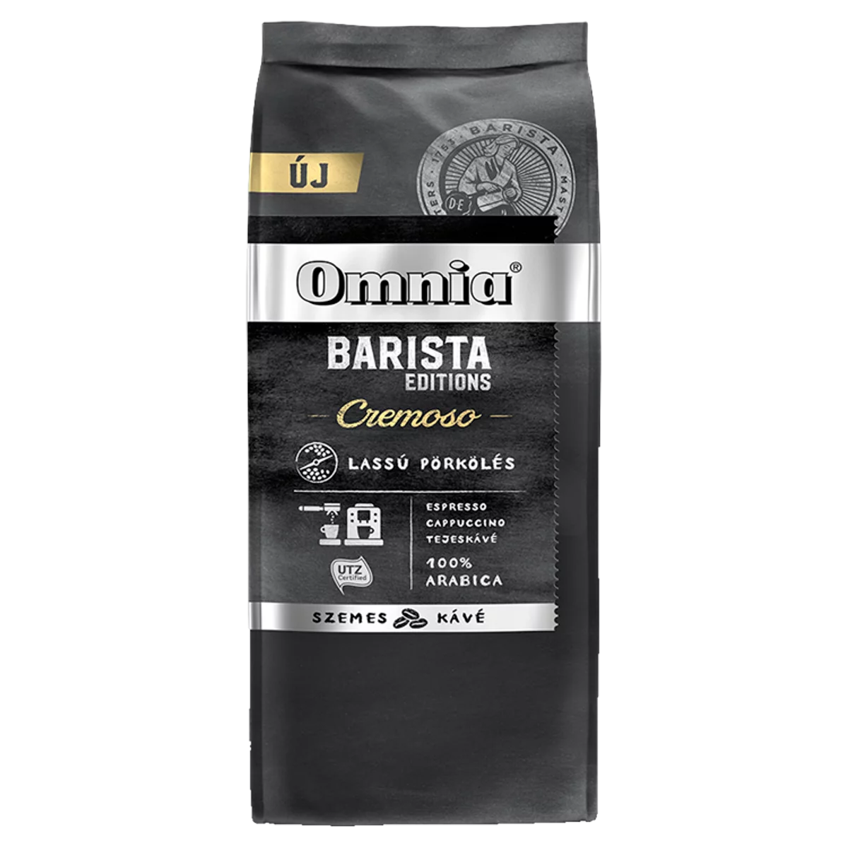 Omnia Barista Editions Cremoso szemes pörkölt kávé 900 g