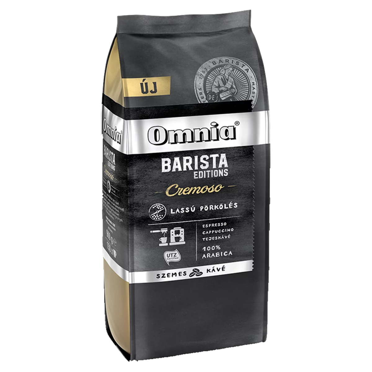 Omnia Barista Editions Cremoso szemes pörkölt kávé 900 g