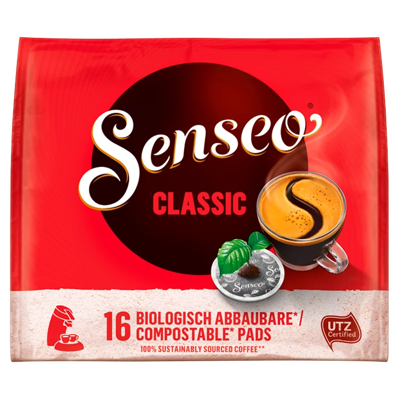 Senseo Classic őrölt-pörkölt kávé egyadagos, párnás kiszerelésben 16 db 111 g