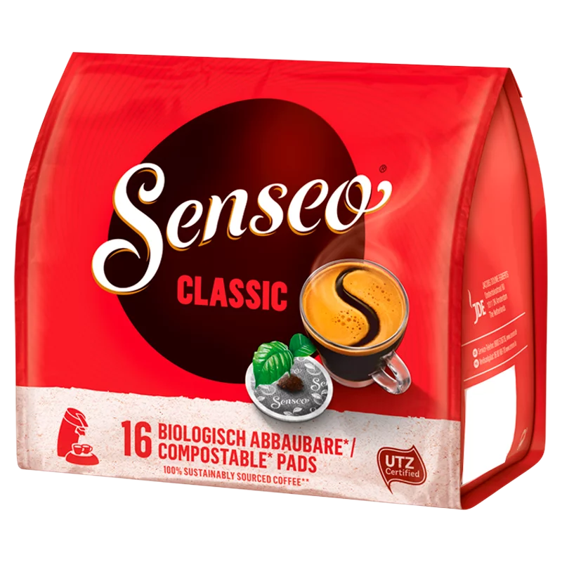 Senseo Classic őrölt-pörkölt kávé egyadagos, párnás kiszerelésben 16 db 111 g