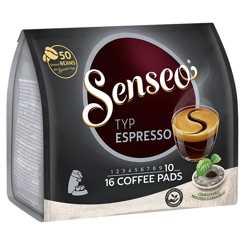 Senseo Espresso őrölt-pörkölt kávé egyadagos párnás kiszerelésben 16 db 111 g