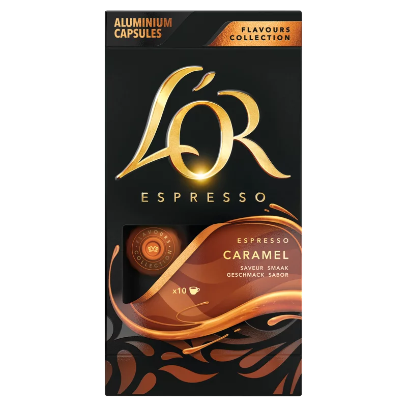 L'OR Espresso karamellízű őrölt-pörkölt kávé kapszulában 10 db 52 g