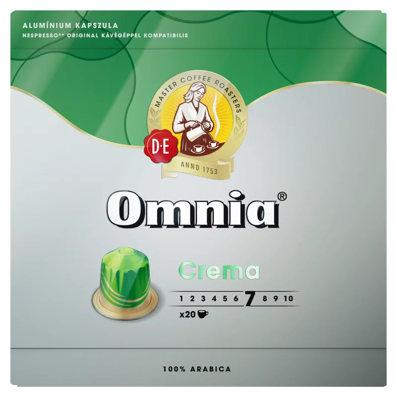 Douwe Egberts Omnia Crema őrölt-pörkölt kávé kapszulában 20 db 104 g