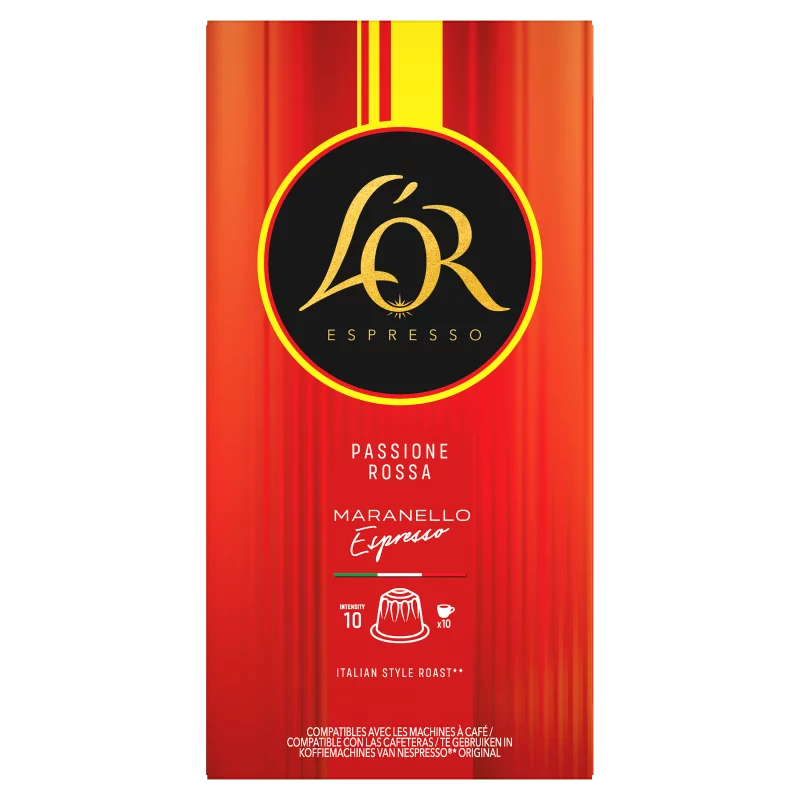 L'OR Espresso Maranello őrölt-pörkölt kávé kapszulában 10 db 52 g