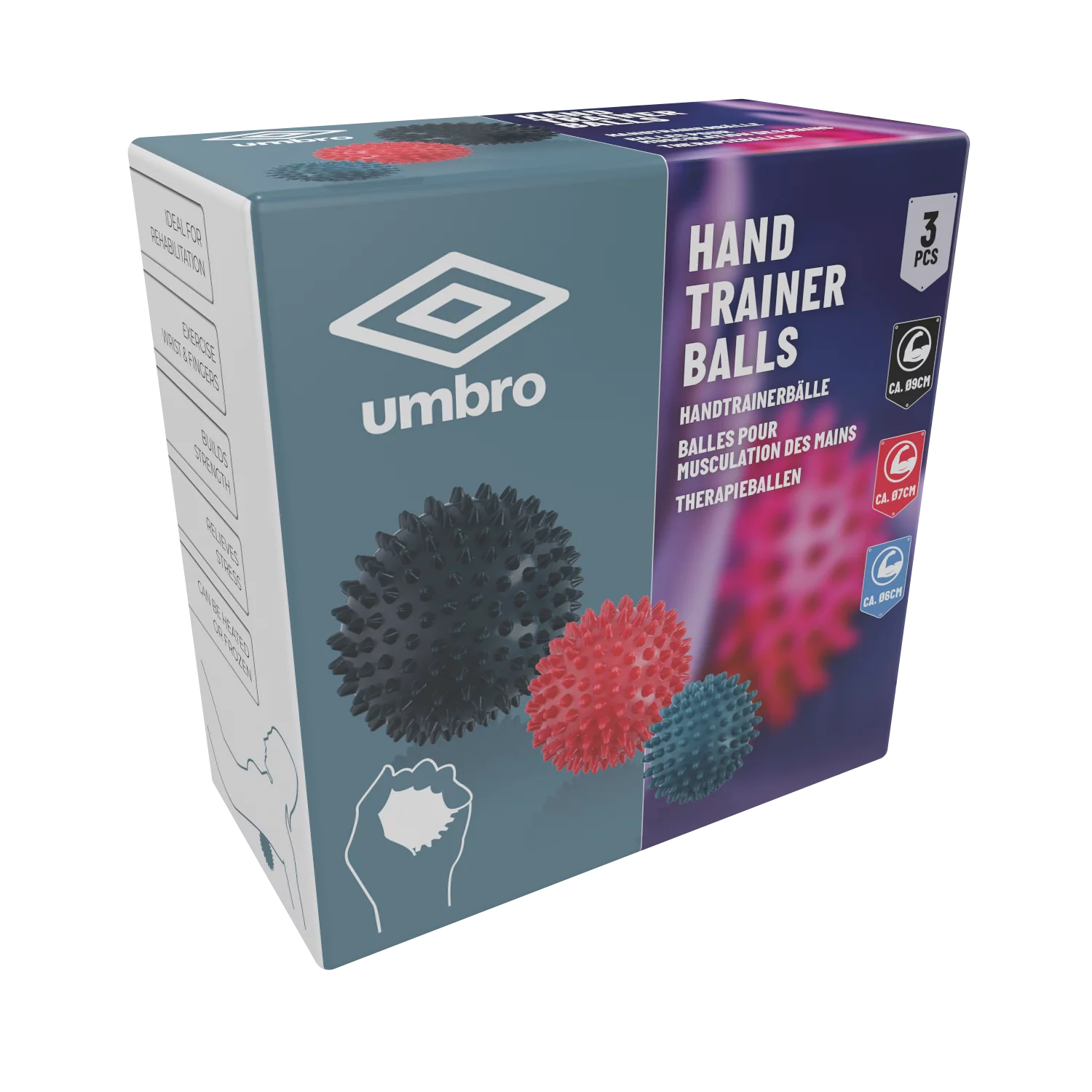 Umbro Masszázs labda szett 3db 