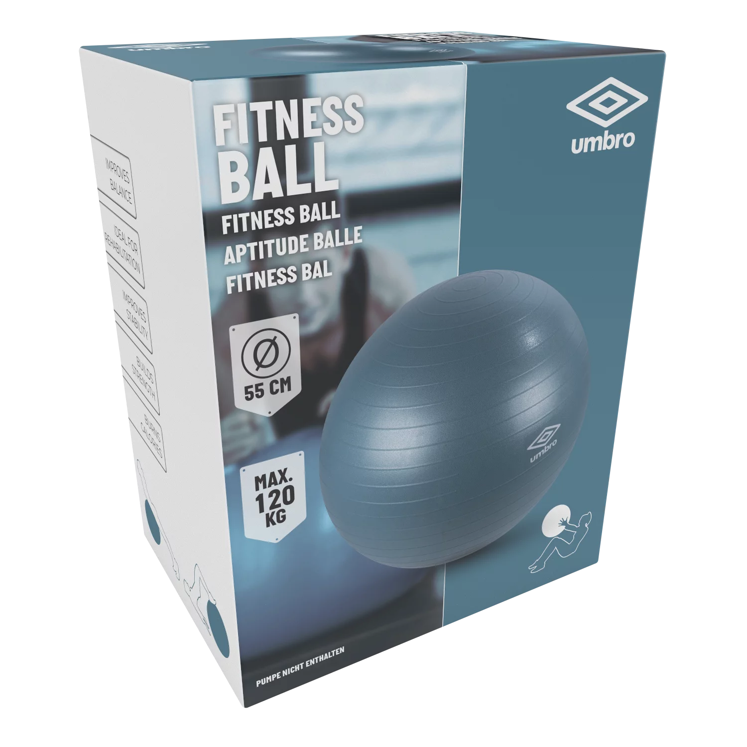 Umbro Fitness labda kék 55cm 