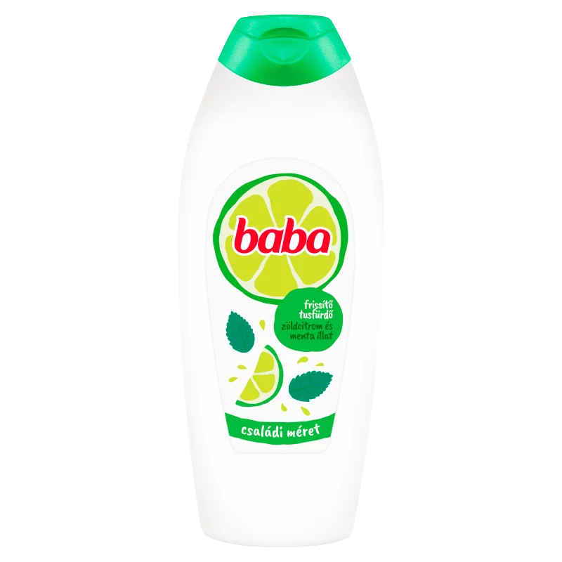 Baba zöldcitrom és menta illat frissítő tusfürdő 750 ml