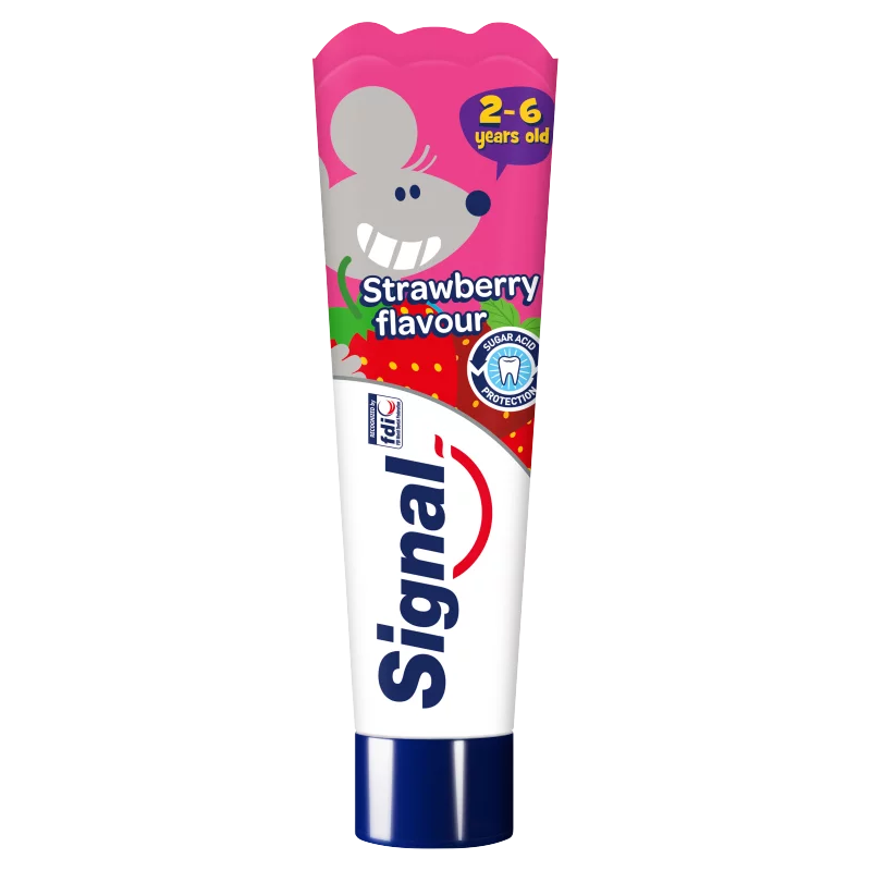 Signal Strawberry Flavour fogkrém gyerekeknek 2-6 éves korig 50 ml