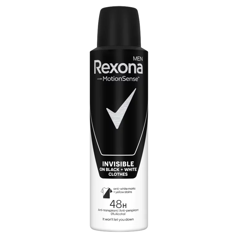 Rexona Men Motion Sense Invisible On Black + White Clothes izzadásgátló 150 ml