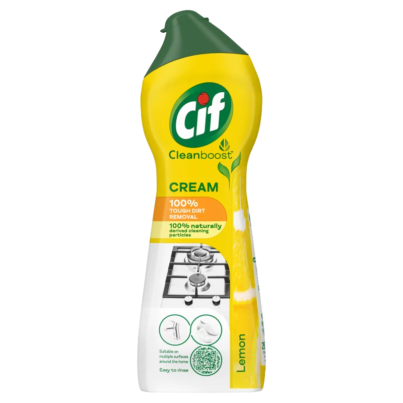 Cif Cleanboost Cream Lemon súrolókrém 250 ml
