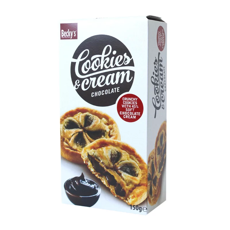 Becky´s töltött keksz 150g kakaós krémmel 