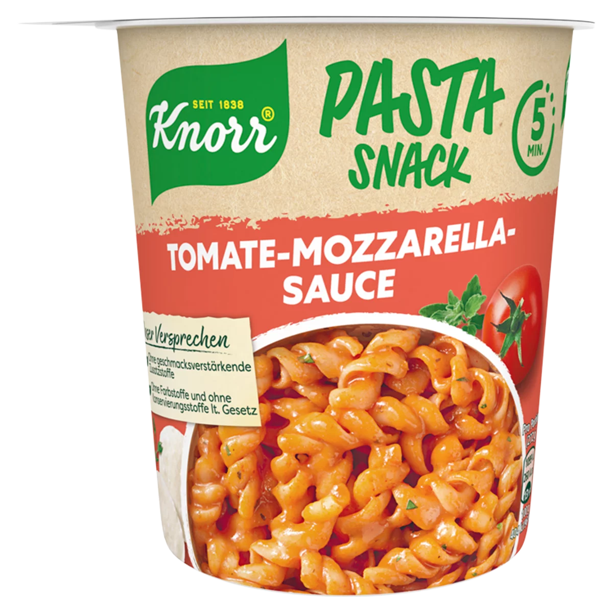 Knorr Snack tészta paradicsomos-mozzarellás szósszal 72 g
