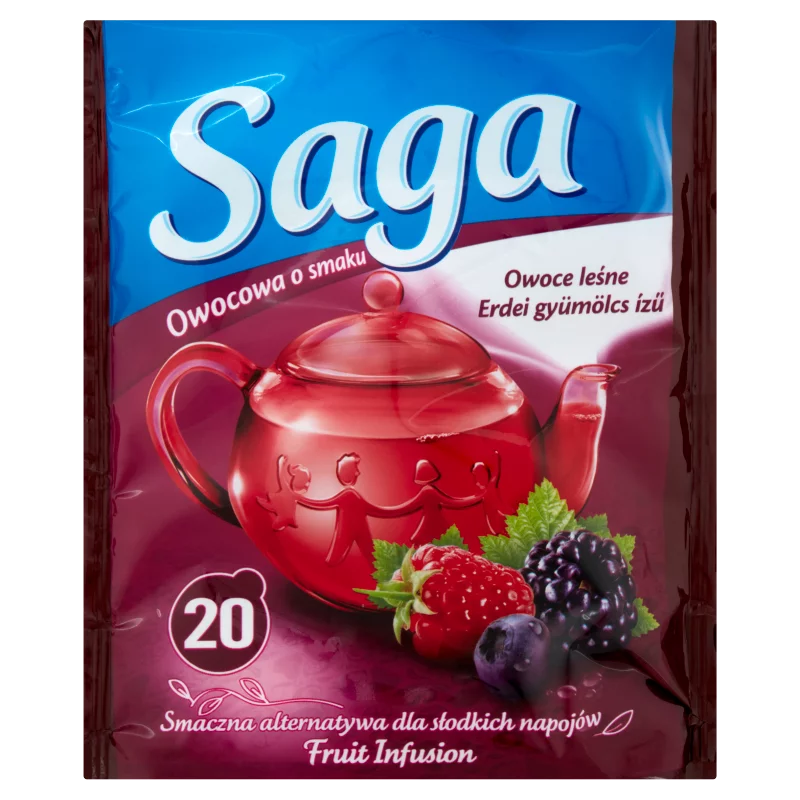 Saga erdei gyümölcs ízű gyümölcstea 20 filter 34 g